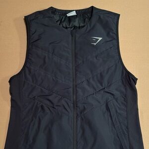 Gymshark Lightweight Speed Gilet Womans Vest Size M Black